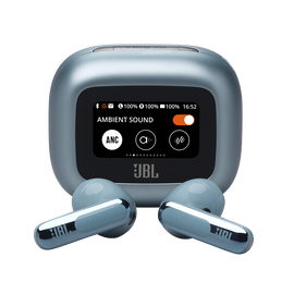 JBL Live Flex 3 - Blue - True wireless noise-cancelling open-stick earbuds - Hero